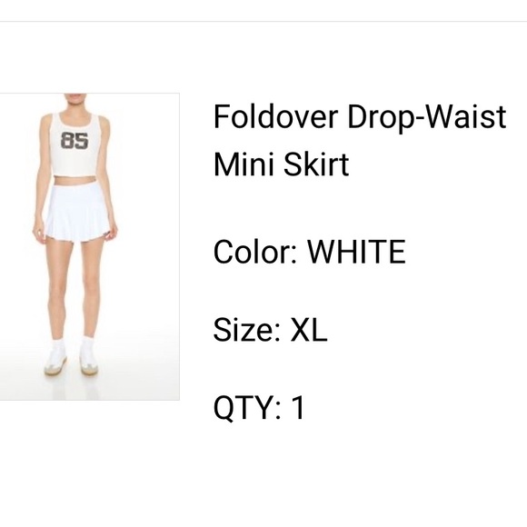 Forever 21 White Skirt - Picture 1 of 6